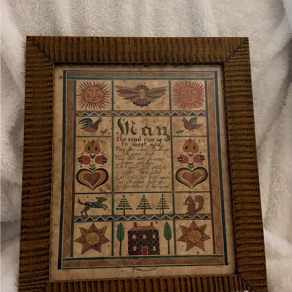 Irish Blessing" design by artist Susan Daul. Signed and Numbered 63/500